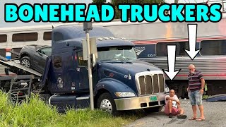 Unbelieveable Footage That I Cant Explain  Bonehead Truckers of the Week [upl. by Obnukotalo]