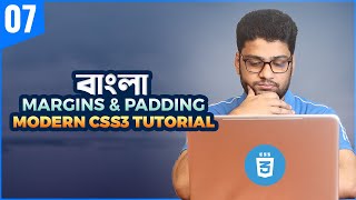 CSS Margins and Padding  CSS3 Tutorial For Beginners  Part 07 [upl. by Faustus]