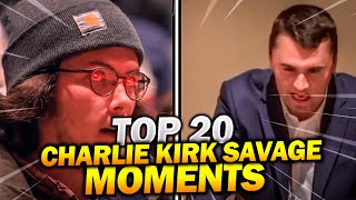 Top 20 Charlie Kirk Savage Moments Of All Time Compilation [upl. by Baudelaire710]