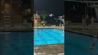 Son Lands Awkwardly in Pool While Attempting Springboard Dive  1512362 [upl. by Madlen]