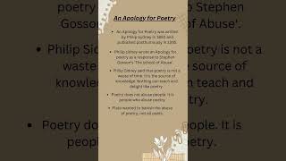 An Apology for Poetry  Philip Sydney  Literary Criticism [upl. by Cirdnek]