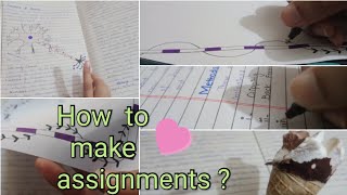 How to make assignments  Very helpful video for beginners Vlog By YouTuber Manahil [upl. by Giraud]