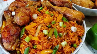 Riz au Gras au Poulet  Jollof rice  Comment réussir son RIZ AU GRAS à coup sùr [upl. by Somerset421]