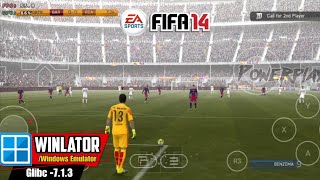 FIFA 14 GameplayHD  Winlator Glibc 713  Windows Emulator  Android [upl. by Bluhm]