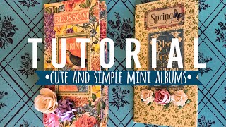 Cute Mini Albums • Made from one sheet of 12x12 paper [upl. by Araccot]