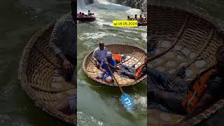 ✨Today ✅Hogenakkal Summer🌞 Coracle🚣‍♀️😳 Ride boating viral hogenakkal ontrending shortsfeed [upl. by Seem382]