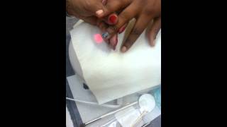 How to do a Rock Star nail using Cuccio Veneer [upl. by German753]