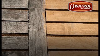 Holz Gartentisch schnell und einfach aufbereiten ohne schleifen mit OWATROL  2  innoskins GmbH [upl. by Beach]