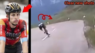 Gino mader crash at Tour De Suisse  new video before moment [upl. by Gnehc103]