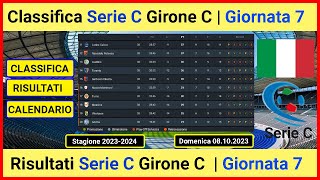 Classifica Serie C Girone C oggi  Risultati Serie C Girone C oggi [upl. by Clova]