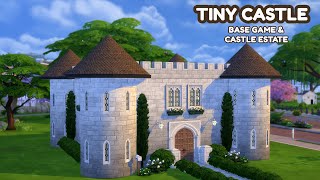 🏰 Small Castle  Sims 4 castle estate build [upl. by Elocon]