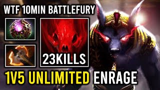 WTF 10Min Battle Fury 1v5 Unkillable Unlimited Enrage Octarine  Wind Waker Ursa Dota 2 [upl. by Gnilrac]