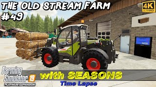 Animal care transportation contracts selling wood produce  Old Stream Farm 49  FS19 TimeLapse [upl. by Ainevul867]