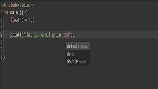 Format Specifier of Floating number in C [upl. by Flanna]