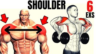 6 BEST SHOULDERS WITH DUMBELLS ONLY  Les meilleurs exercises musculation épaules avec haltères [upl. by Millhon]