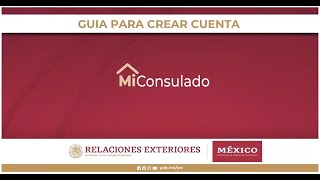 ¿Cómo crear tu cuenta para ingresar al portal de citas MiConsulado [upl. by Mayap884]