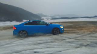 Volvo S60 T6 Polestar snow [upl. by Ydnelg]