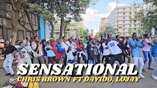 Chris Brown  Sensational ft DavidoLojay  Official Dance Challenge [upl. by Nydroj]