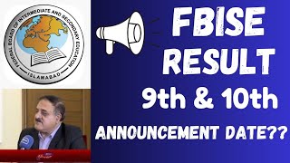 FBISE SSC Result Date 2024  FBISE SSC 2nd Annual Exam 2024 fbise results update [upl. by Ahseikram]