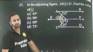 Q25 Lines and Angles from Conceptum 11th Entrance AMU amp Jamia  In the adjoining figure ABIICD find [upl. by Trumann]