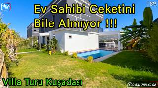 Ful Eşyalı Doğalgazlı Merkezi Konumda Satılık Villa Kuşadası Ev Turu [upl. by Buffum]