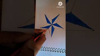 😱👍3d star drawing star drawing star drawing youtubeshort [upl. by Palua]