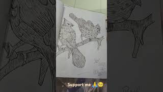 Drawing with pen shading 🙏♥️🥺❤️ support our channel guys 🙏subscribe like drawing [upl. by Lacim672]