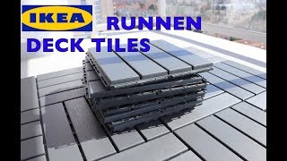 Ikea Runnen Deck Flooring Patio Tiles [upl. by Ylram930]