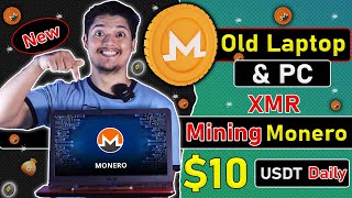 10 Daily XMR🚀  Crypto Mining Using A LaptopPC App Proof 🤑  Monero Mining CPU Setup 2023 😍 [upl. by Streeter105]