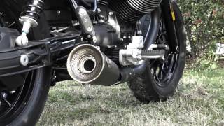 Moto Guzzi V9 BobberRoamer  Zard exhaust Big version [upl. by Aicekan464]