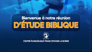 REUNION DETUDE BIBLIQUE MERCREDI 02 OCTOBRE 2024 [upl. by Isus]