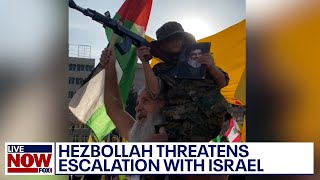 Hezbollah warns of escalation with Israel threatens US in televised speech  LiveNOW from FOX [upl. by Reham]