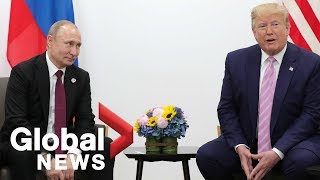 Trump tells Putin at G20 summit Dont meddle in US elections [upl. by Hannazus]