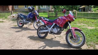 Aprilia Pegaso 650 ir kawasaki KLE 500 ramus pasivažinėjimas [upl. by Gnuhc]