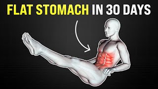 Flat Stomach in a Month at Home  5 Best Exercises [upl. by Barn]