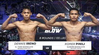 Dennis Ireno vs Romer Pinili  Manny Pacquiao presents Blow by Blow  Full Fight [upl. by Iuqcaj]