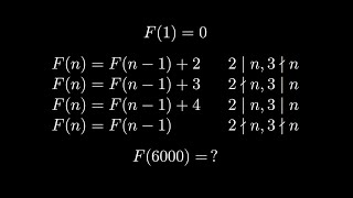 A recursive function evaluation  Oxford Mathematics Admissions Test 2014 [upl. by Pauletta]