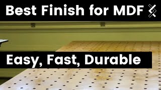 How to Finish MDF Workbench — How to Woodworking [upl. by Ellinehc]