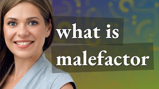 Malefactor  meaning of Malefactor [upl. by Finn]