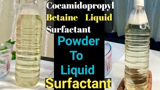 How To Make Cocamidopropyl Betaine liquid Liquid Surfactant cocamidopropylbetaine surfactant [upl. by Alastair]