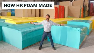 How to Make Foam गद्दे की गादी कैसे बनती है HR foam Manufacturing Process How Sponge Made [upl. by Noscire298]