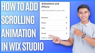 How to Add Scroll Animation in Wix Studio Quick Guide [upl. by Fry509]