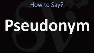 How to Pronounce Pseudonym 2 WAYS British Vs American English Pronunciation [upl. by Robison852]