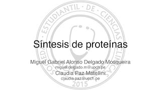 Síntesis de proteínas  Bioquímica [upl. by Datha]