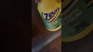 How to polish your floors  QUICK amp Easy  ZEP HARDWOOD CLEANER [upl. by Joub]