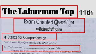 The Laburnum Top Stanza Wise Questions  The Laburnum Top Class 11 Stanza For Comprehension [upl. by Adnalu]