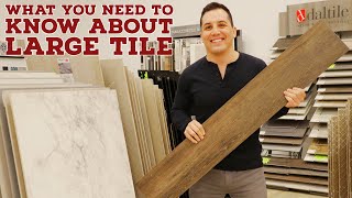 Before You Buy Wood Look Tile Or Large Format Tile [upl. by Pulchi]