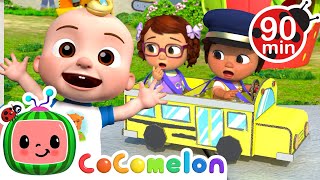 Wheels on the Bus on the Playground  CoComelon  Songs and Cartoons  Best Videos for Babies [upl. by Okimat]