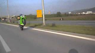 Kawasaki ZX7R stunt Banja Luka Sinisa Kuruzovic [upl. by Evanne782]