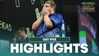 DECIDING LEG DRAMA amp MORE SHOCKS Day Five Highlights  2024 Grand Slam of Darts [upl. by Dorine]